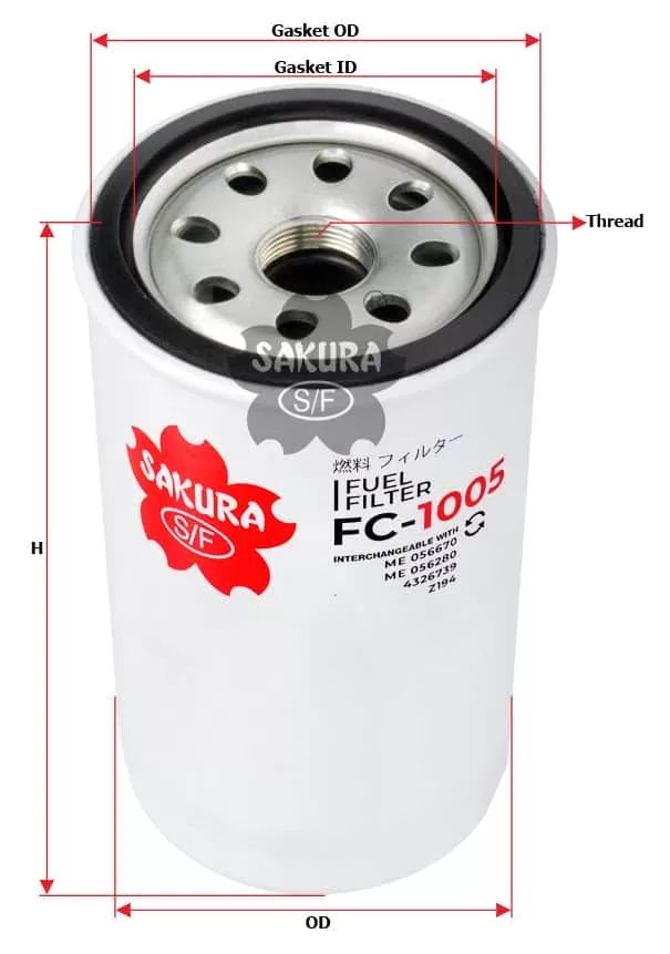 Lọc nhiên liệu (lọc dầu) FC-1005 SAKURA