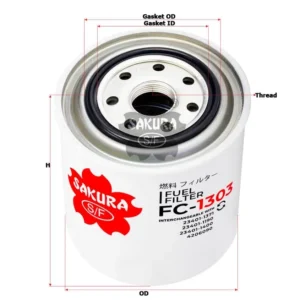 Lọc nhiên liệu (lọc dầu) FC-1303 SAKURA
